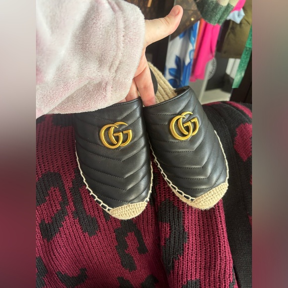 GUCCI Leather Pilar Espadrille Mules - Picture 4 of 11